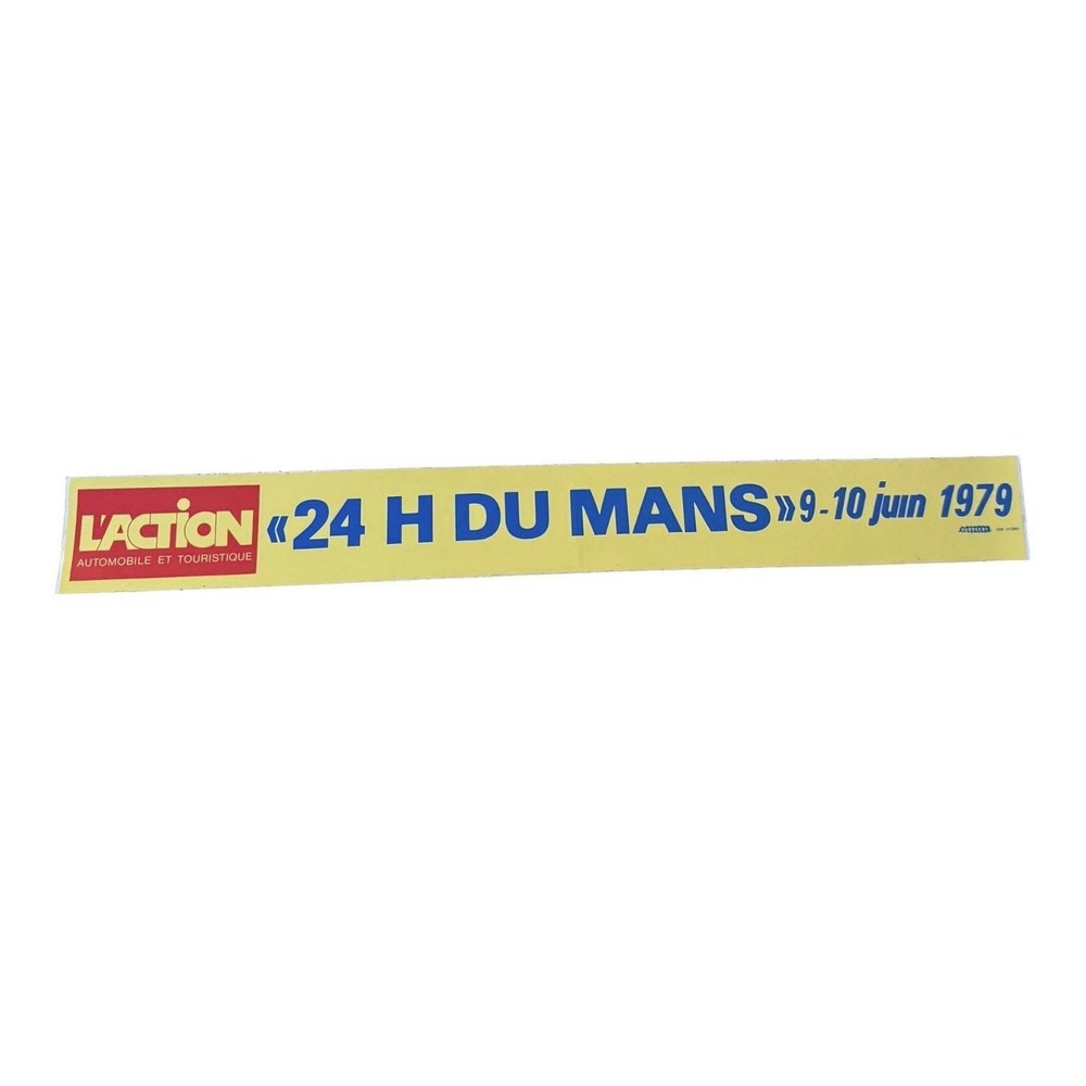 1979 24 Hours Le Mans Vintage L'Action Racing Sticker Decal Dick Barbour Estate